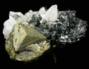 Chalcopyrite, Quartz, Calcite, Sphalerite from Idarado Mine, Ouray District, Ouray County, Colorado