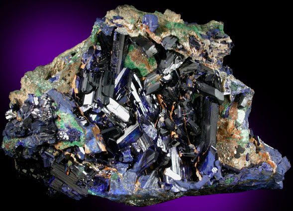 Azurite from Tsumeb Mine, Otavi-Bergland District, Oshikoto, Namibia