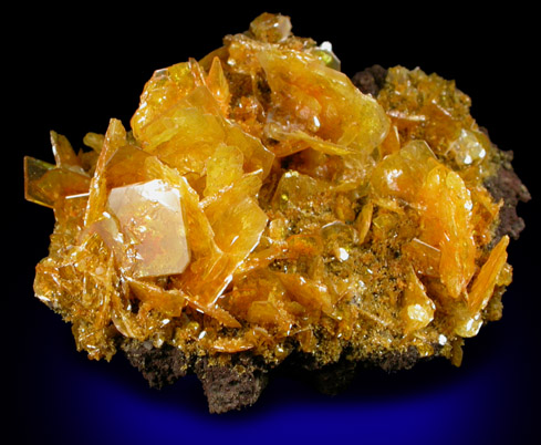 Wulfenite with Mimetite from San Francisco Mine, Cerro Prieto, north of Cucurpe, Sonora, Mexico