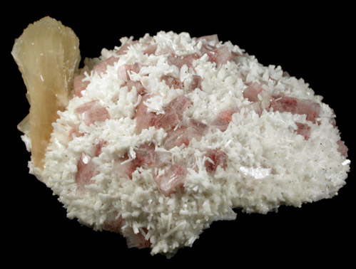 Laumontite and Heulandite pseudomorph after Pectolite with Stilbite from Prospect Park Quarry, Prospect Park, Passaic County, New Jersey