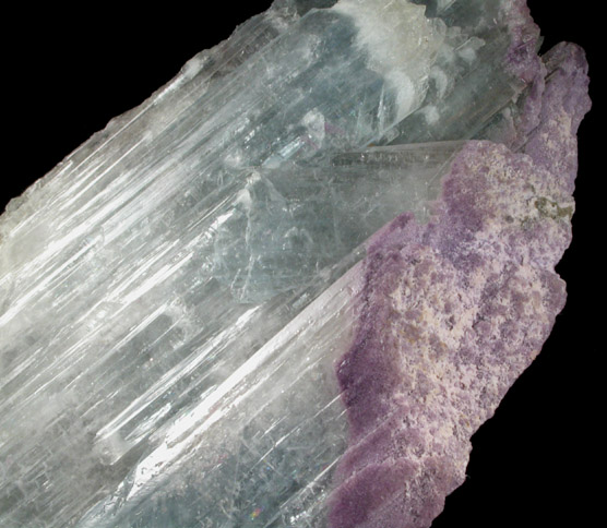 Celestine with Fluorite inclusions from Dundas, Ontario, Canada