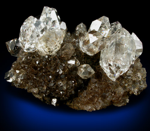 Quartz var. Herkimer Diamonds from Diamond Acres (Hastings Farm), Fonda, Montgomery County, New York