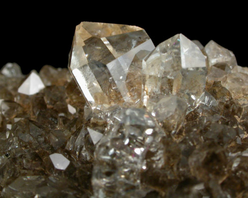 Quartz var. Herkimer Diamonds from Diamond Acres (Hastings Farm), Fonda, Montgomery County, New York