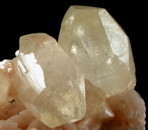 Calcite on Dolomite with Pyrite from Meridian Quarry, Black Rock, Lawrence County, Arkansas