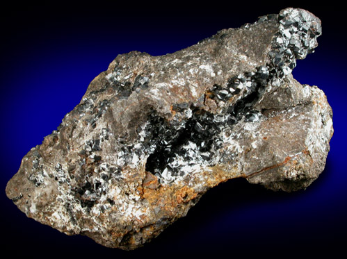 Sphalerite with Hydrozincite from Smallcleugh Mine, Nenthead, Cumbria, England