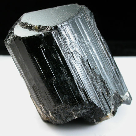 Schorl Tourmaline from west of the road 1/4 mile upstream from Wentworth Dam, Wentworth, Grafton County, New Hampshire