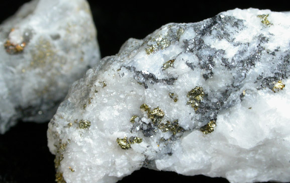 Gold in Quartz from Treasury Tunnel, La Plata Mountain, Ouray County, Colorado