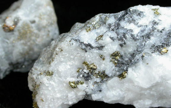 Gold in Quartz from Treasury Tunnel, La Plata Mountain, Ouray County, Colorado