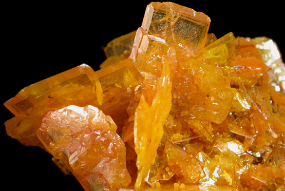 Wulfenite with Mimetite from San Francisco Mine, Cerro Prieto, north of Cucurpe, Sonora, Mexico