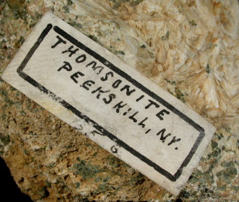 Thomsonite from Peekskill, Westchester County, New York