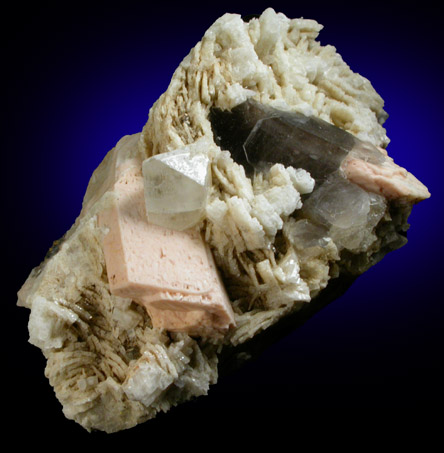 Topaz on Microcline and Albite from (South) Baldface Mountain, Chatham, Carroll County, New Hampshire