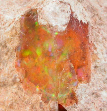 Opal var. Fire Opal from Jalisco, Mexico