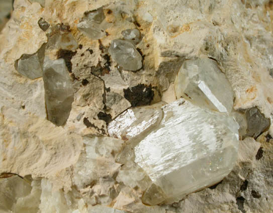 Topaz on Microcline-Albite from Moat Mountain, Hale's Location, Carroll County, New Hampshire