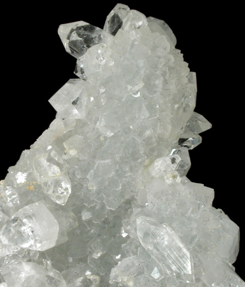 Apophyllite on stalactitic Quartz from Jalgaon, Maharashtra, India