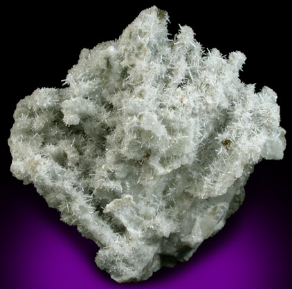 Natrolite on Calcite-Datolite from Millington Quarry, Bernards Township, Somerset County, New Jersey