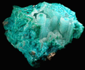 Quartz on Chrysocolla from Ray Mine, Mineral Creek District, Pinal County, Arizona