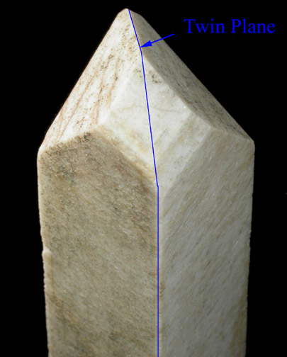 Microcline (Baveno-law twin) from Tawara, Gifu, Honshu Island, Japan