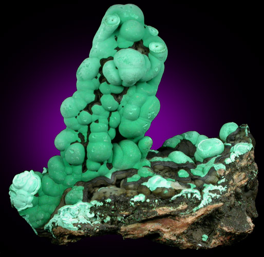 Malachite from Copper Queen Mine, Bisbee, Cochise County, Arizona
