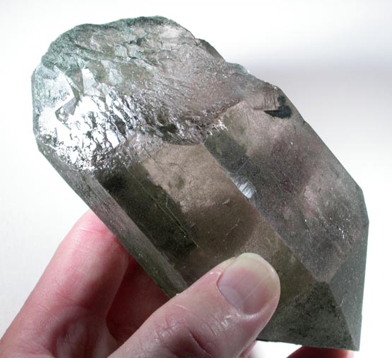 Quartz var. Smoky Quartz with Chlorite from Maderanertal, Kanton Uri, Switzerland