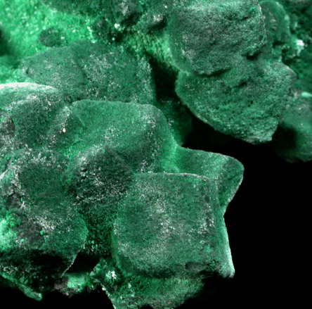 Malachite pseudomorphs after Azurite from New Cornelia Mine, Ajo, Pima County, Arizona