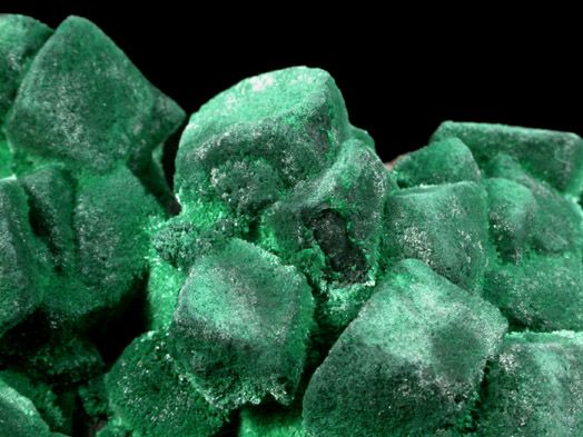 Malachite pseudomorphs after Azurite from New Cornelia Mine, Ajo, Pima County, Arizona