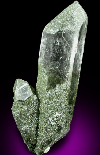 Quartz with Chlorite from Griesertal, Kanton Uri, Switzerland