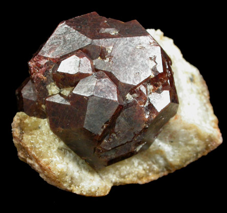 Almandine Garnet in Quartz from Serrote Redondo, near Pedra Lavrada, Paraba, Brazil