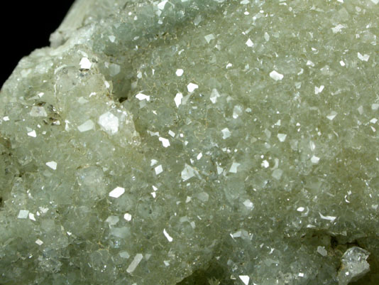 Apophyllite over Prehnite from Millington Quarry, Bernards Township, Somerset County, New Jersey