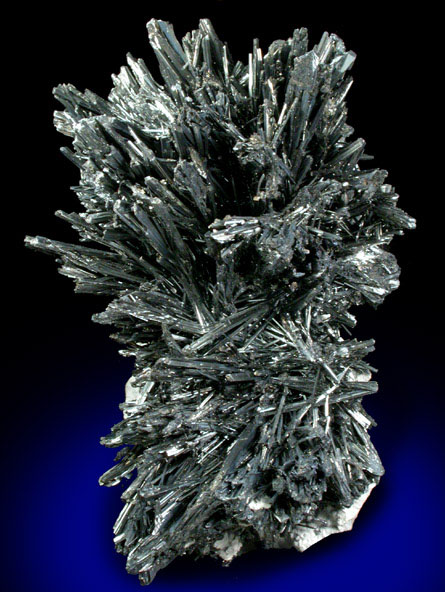 Stibnite from Xikuangshan, 12 km northeast of Lengshuijiang, Hunan Province, China
