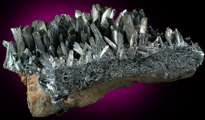 Stibnite from Manhattan District, Nye County, Nevada