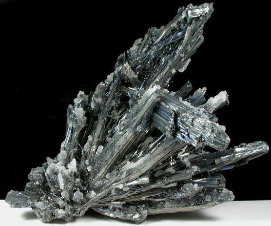 Stibnite with Fluorite from Taa Village, Chaing-Mai Province, Thailand