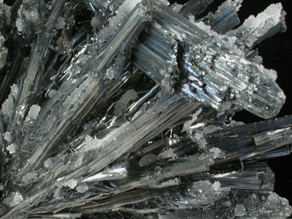 Stibnite with Fluorite from Taa Village, Chaing-Mai Province, Thailand