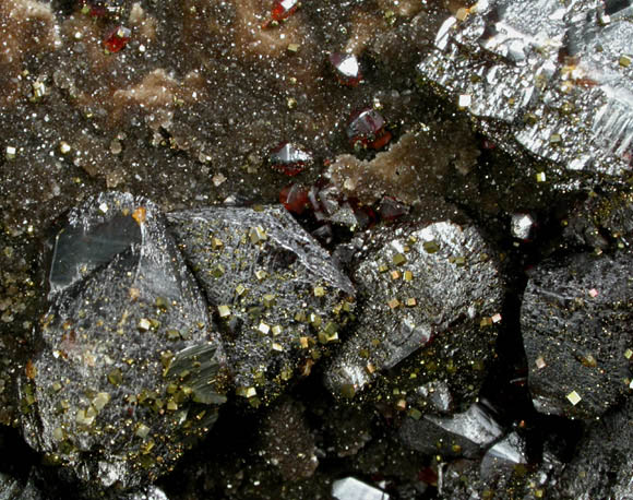 Galena, Sphalerite, Chalcopyrite from Tri-State Lead-Zinc Mining District, near Joplin, Jasper County, Missouri