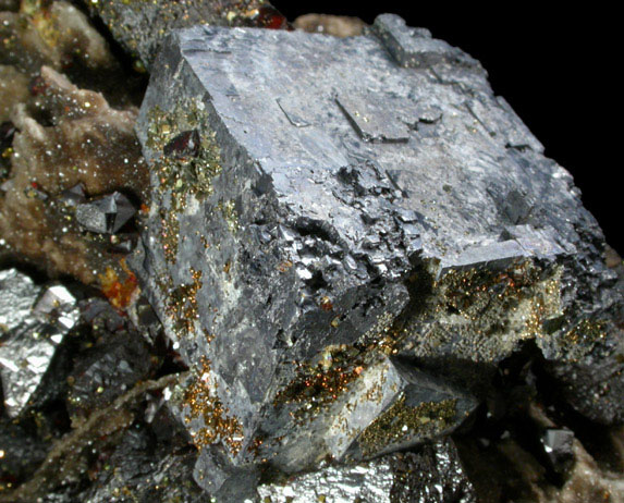 Galena, Sphalerite, Chalcopyrite from Tri-State Lead-Zinc Mining District, near Joplin, Jasper County, Missouri