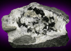 Babingtonite in Calcite from Lane's Quarry, Westfield, Hampden County, Massachusetts