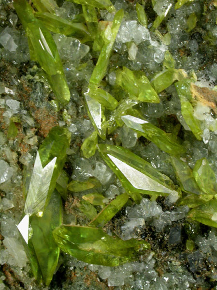 Titanite with Calcite from Bagrote, Gilgit District, Gilgit-Baltistan, Pakistan