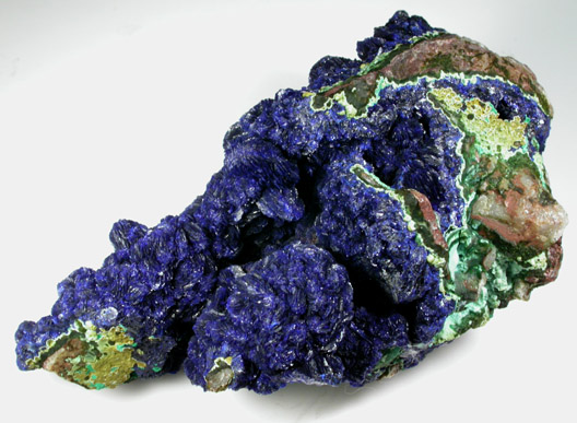 Azurite with Chrysocolla from Morenci Mine, Clifton District, Greenlee County, Arizona