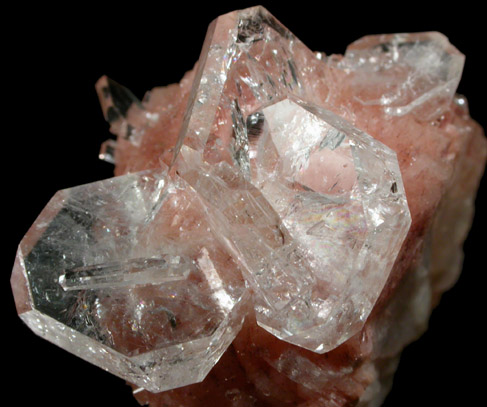 Apophyllite on Stilbite-Ca from Nashik District, Maharashtra, India