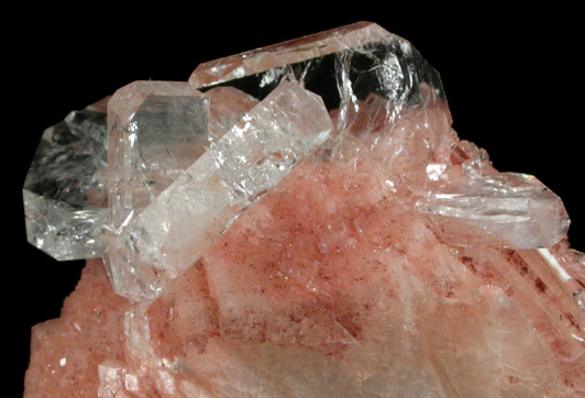 Apophyllite on Stilbite-Ca from Nashik District, Maharashtra, India