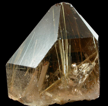 Quartz with Rutile inclusions (Rutilated Quartz) from Novo Horizonte, Bahia, Brazil