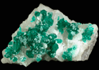 Dioptase with Calcite from Tsumeb Mine, Otavi-Bergland District, Oshikoto, Namibia