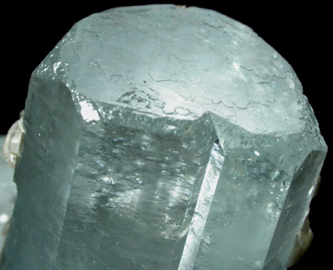 Beryl var. Aquamarine with Muscovite from Nagar, Hunza Valley, Gilgit District, Gilgit-Baltistan, Pakistan