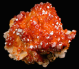 Vanadinite on Barite from Mibladen, Haute Moulouya Basin, Zeida-Aouli-Mibladen belt, Midelt Province, Morocco