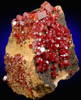 Vanadinite from Mibladen, Haute Moulouya Basin, Zeida-Aouli-Mibladen belt, Midelt Province, Morocco