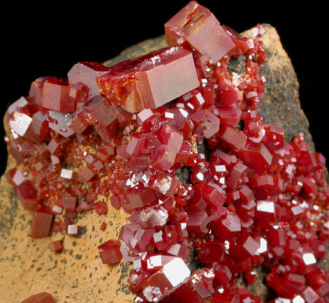 Vanadinite from Mibladen, Haute Moulouya Basin, Zeida-Aouli-Mibladen belt, Midelt Province, Morocco