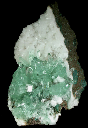 Apophyllite on Heulandite-Ca from Pashan Hill Quarry, Pune District, Maharashtra, India