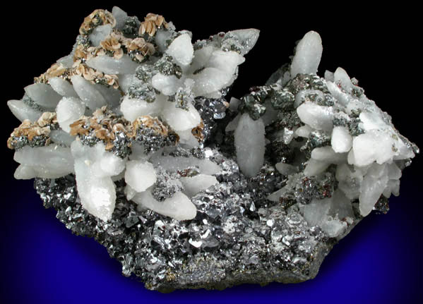 Quartz on Galena with Siderite, Sphalerite, Tetrahedrite from Zletovo Mine, Kratovo-Zletovo District, Macedonia