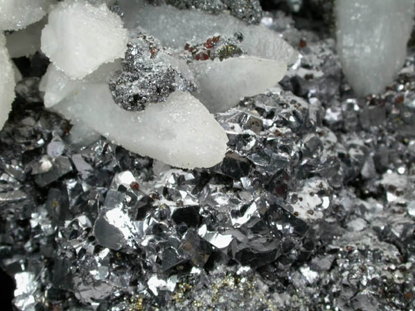 Quartz on Galena with Siderite, Sphalerite, Tetrahedrite from Zletovo Mine, Kratovo-Zletovo District, Macedonia