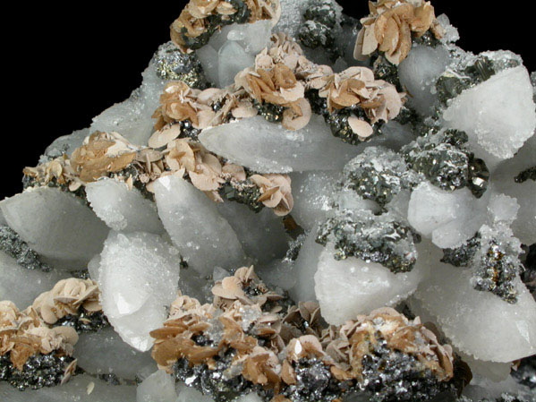 Quartz on Galena with Siderite, Sphalerite, Tetrahedrite from Zletovo Mine, Kratovo-Zletovo District, Macedonia