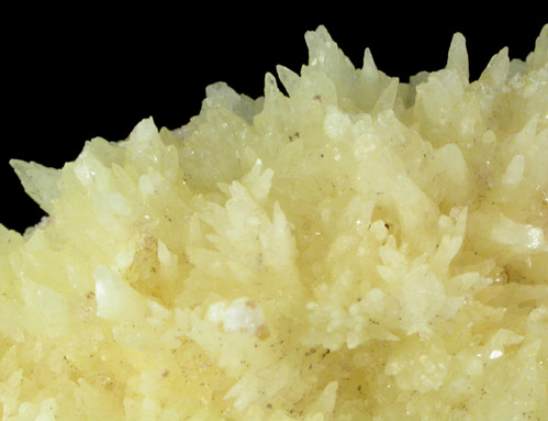 Novcekite on Aragonite from Zacatecas, Mexico